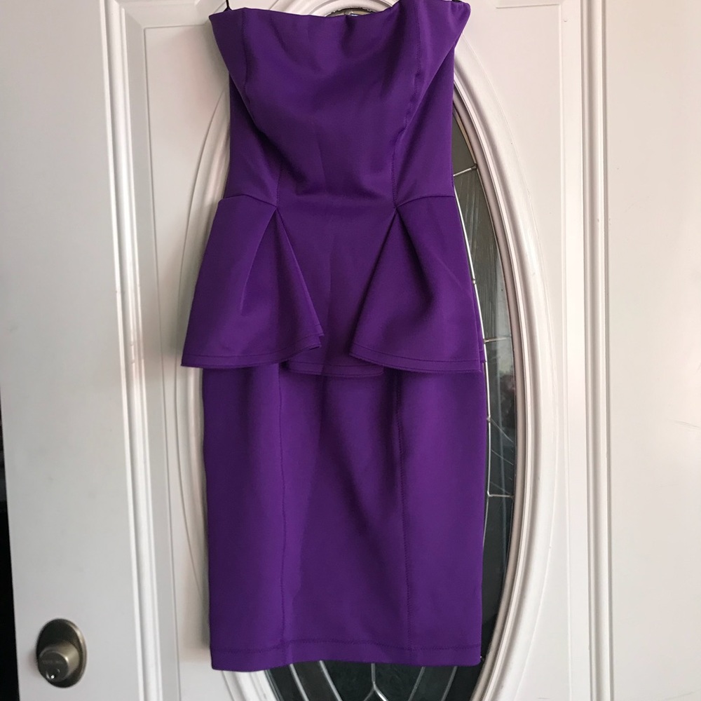 Purple cocktail dress